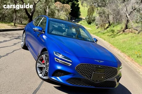Blue 2025 Genesis G70 Sedan 3.3T Sport Lux