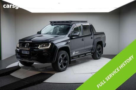 Black 2021 Volkswagen Amarok Dual Cab Utility Tdi580 W580S 4Motion