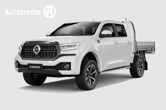 White 2026 GWM Cannon Dual Cab Chassis Lux (4X4)