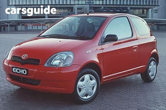 Silver 2002 Toyota Echo Hatchback