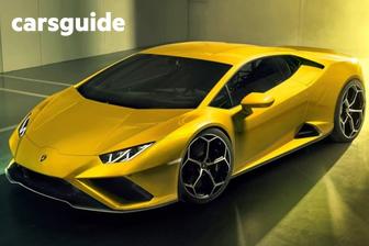 Blue 2023 Lamborghini Huracan Coupe Evo Rwd