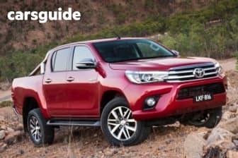 White 2015 Toyota Hilux Dual Cab Utility Workmate