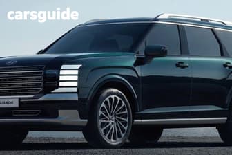 Red 2025 Hyundai Palisade Wagon Calligraphy (8 Seat) Hev