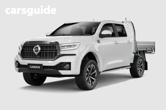 White 2025 GWM Cannon Dual Cab Chassis Lux (4X4)