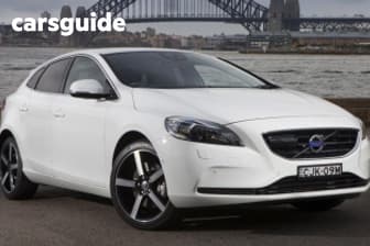 Black 2014 Volvo V40 Hatchback D4 Luxury