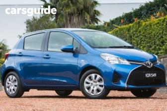 Red 2015 Toyota Yaris Hatchback Ascent