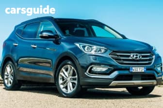 Blue 2017 Hyundai Santa FE Wagon Highlander Crdi (4X4)