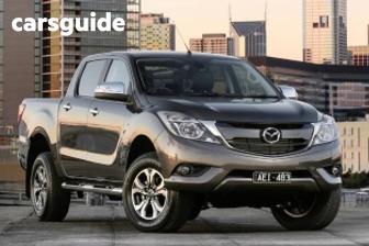 White 2016 Mazda BT-50 Dual Cab Utility Gt (4X4)