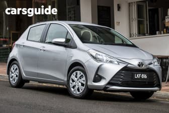 Yellow 2018 Toyota Yaris Hatchback Ascent