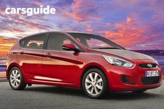 Blue 2018 Hyundai Accent Hatchback Sport