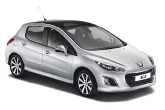 Grey 2013 Peugeot 308 Hatchback Style
