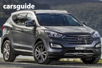 Blue 2014 Hyundai Santa FE Wagon Elite Crdi (4X4)