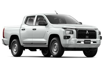 White 2025 Mitsubishi Triton Double Cab Chassis Glx (4X4)