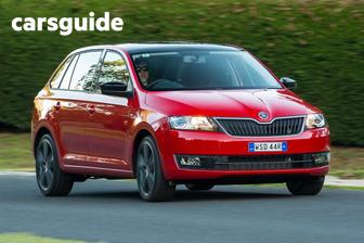 Red 2018 Skoda Rapid Spaceback Wagon 92 Tsi