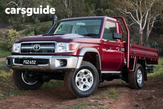 White 2020 Toyota Landcruiser Cab Chassis Workmate (4X4)