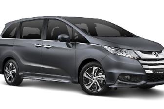 Red 2014 Honda Odyssey Wagon Vti-L