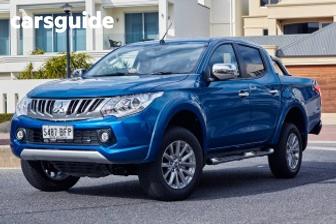 Blue 2015 Mitsubishi Triton Dual Cab Utility Gls (4X4)