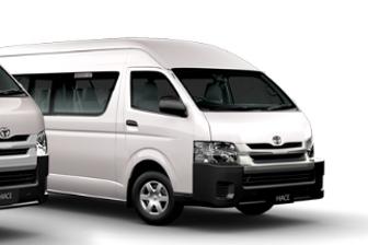 White 2014 Toyota HiAce Bus Commuter