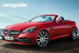 Grey 2017 Mercedes-Benz SLC180 Roadster