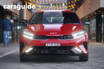 Orange 2021 Kia Cerato Sedan Gt