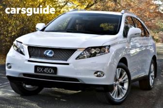 Blue 2010 Lexus RX450H Wagon Prestige