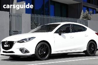 White 2015 Mazda 3 Sedan Sp25