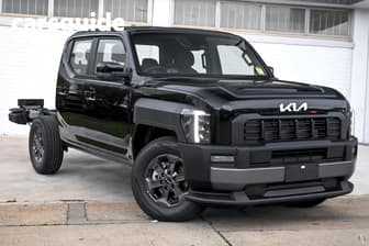 Black 2025 Kia Tasman Double Cab Chassis Sx (4X4) Black Fender