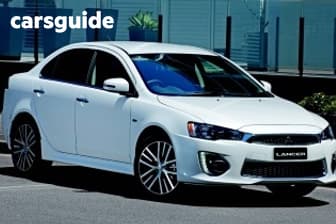 White 2017 Mitsubishi Lancer Sedan Ls