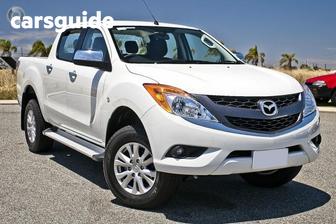 White 2013 Mazda BT-50 Dual Cab Utility Xtr (4X4)