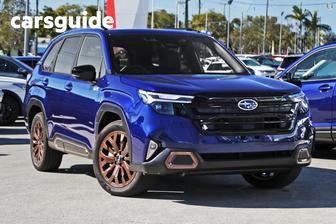 Blue 2025 Subaru Forester Wagon Hybrid Sport (Awd)