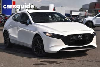 White 2026 Mazda Mazda3 Hatchback G25 Evolve Sp Vision