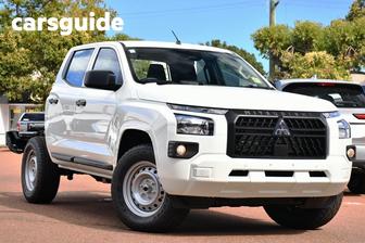 White 2026 Mitsubishi Triton Double Cab Chassis Glx (4X4)