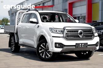 White 2026 GWM Cannon Dual Cab Chassis Lux (4X4)