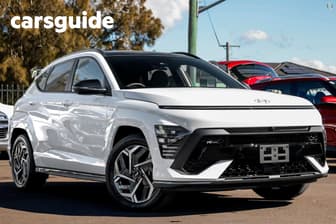 White 2026 Hyundai Kona Wagon Hybrid Premium N Line