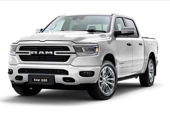 Black 2024 RAM 1500 Crew Cab Utility Laramie (W/Sunroof) Mhev