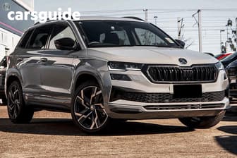 Grey 2025 Skoda Karoq Wagon Sportline (4X4) 140Tsi