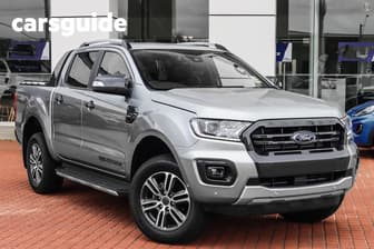 Silver 2021 Ford Ranger Double Cab Pick Up Wildtrak 2.0 (4X4)