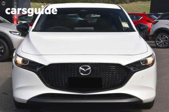 White 2026 Mazda Mazda3 Hatchback G25 Evolve Sp Vision