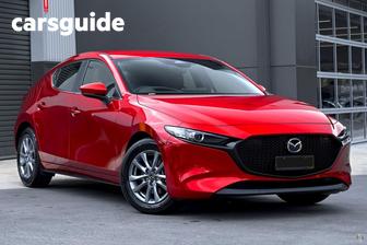 Red 2026 Mazda Mazda3 Hatchback G20 Pure