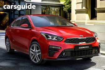 Red 2018 Kia Cerato Sedan S