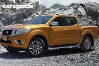 Red 2015 Nissan Navara Dual Cab Utility St (4X4)