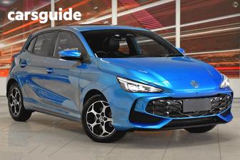 Blue 2025 MG MG3 Hatchback Excite Hybrid+