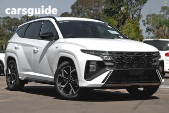 White 2026 Hyundai Tucson Wagon Elite Hybrid N Line (Fwd)