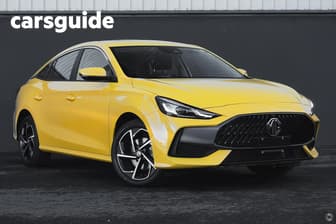 Yellow 2025 MG MG5 Sedan Essence