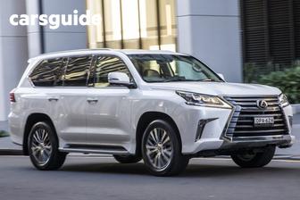 White 2019 Lexus LX450D Wagon