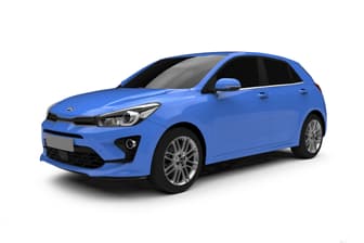 White 2022 Kia RIO Hatchback S