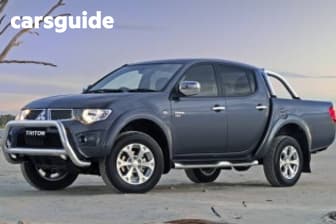 White 2014 Mitsubishi Triton Double Cab Utility Glx-R (4X4)