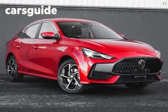 Red 2025 MG MG5 Sedan Essence