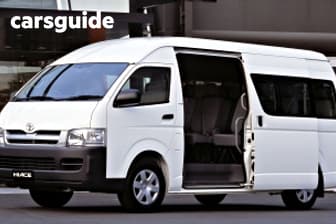 White 2012 Toyota HiAce Bus Commuter
