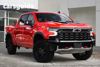 Red 2026 Chevrolet Silverado Crew Cab Pickup 1500 Zr2